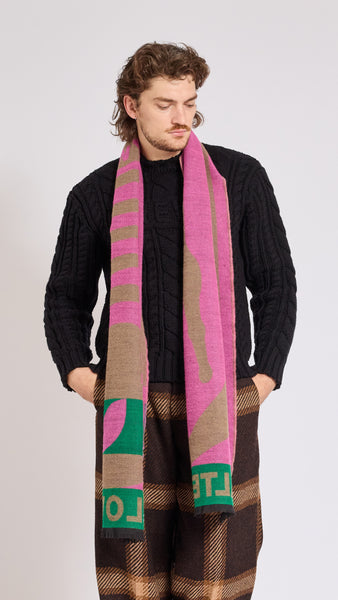 walter van beirendonck マフラー WALTER VAN BEIRENDONCK CAMEL COMBO SCARF – AREA+001