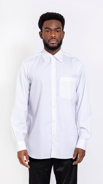 DRIES VAN NOTEN WHITE CANNON SHIRT – AREA+001