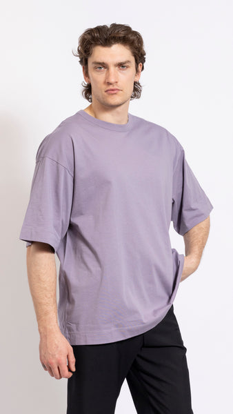 Tシャツ・カットソー DRIES VAN NOTEN 'Hena Bis' T-shirt Purple DRIES VAN NOTEN LILAC BOXY HEIN T-SHIRT – AREA+001