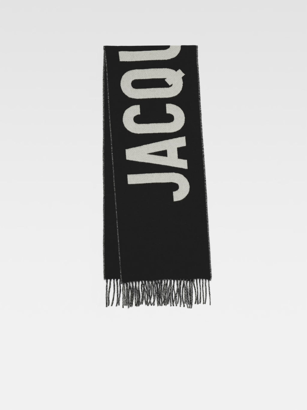 JACQUMEUS BLACK "L"ECHARPE JACQUEMUS" SCARF