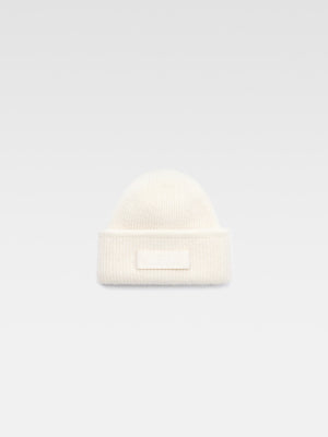 JACQUEMUS OFF-WHITE "LE BONNET GROS GRAIN" BEENIE