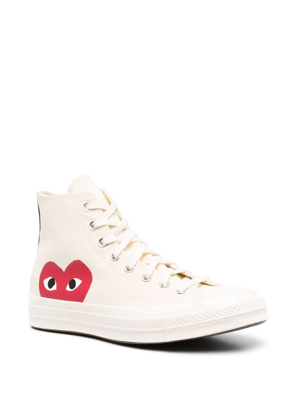 COMME DES GAR ONS PLAY MILK WHITE CONVERSE EDITION CHUCK 70 HIGH