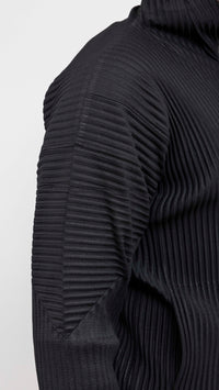 HOMME PLISSÉ BLACK BASICS ZIP TRACK JACKET