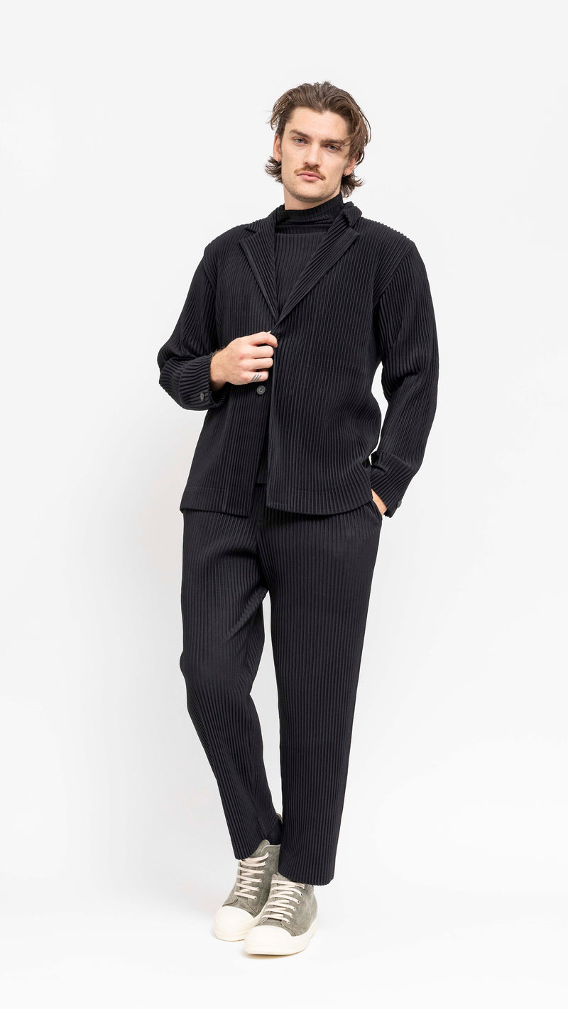 HOMME PLISSÉ ISSEY MIYAKE BLACK BASICS PANTS