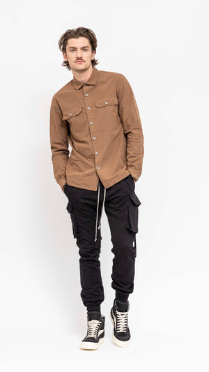 RICK OWENS DRKSHDW BLACK MASTADON CARGO PANTS