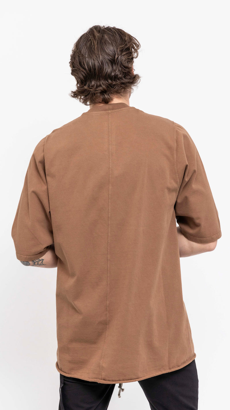 RICK OWENS DRKSHDW KHAKI BROWN JUMBO TEE