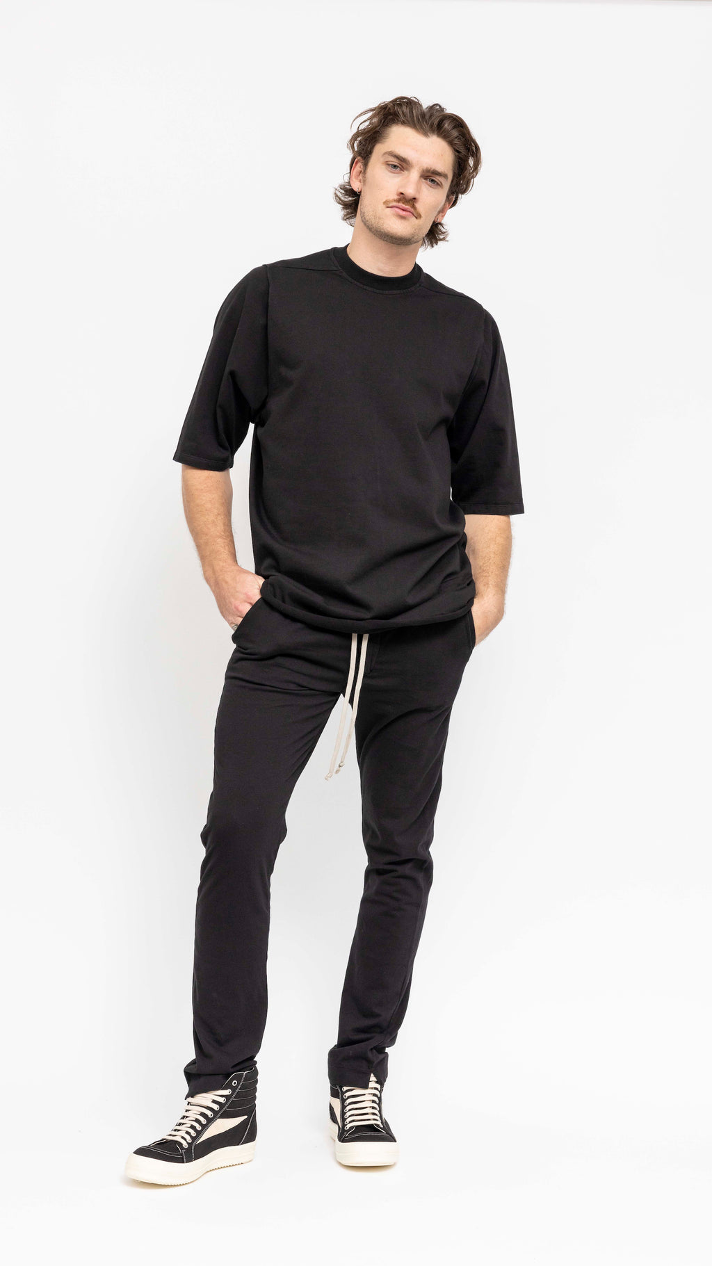 RICK OWENS DRKSHDW BLACK JUMBO TEE