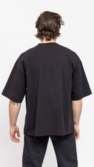 DRIES VAN NOTEN BLACK BOXY HEN T-SHIRT