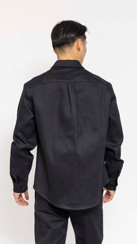 MARNI BLACK RAW DENIM POCKET SHIRT