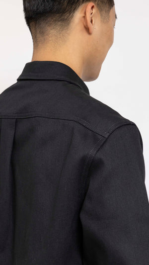 MARNI BLACK RAW DENIM POCKET SHIRT