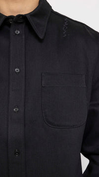 MARNI BLACK RAW DENIM POCKET SHIRT