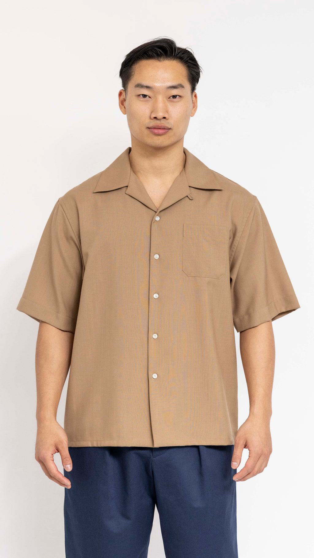 MARNI BISCUIT TROPICAL WOOL SHIRT