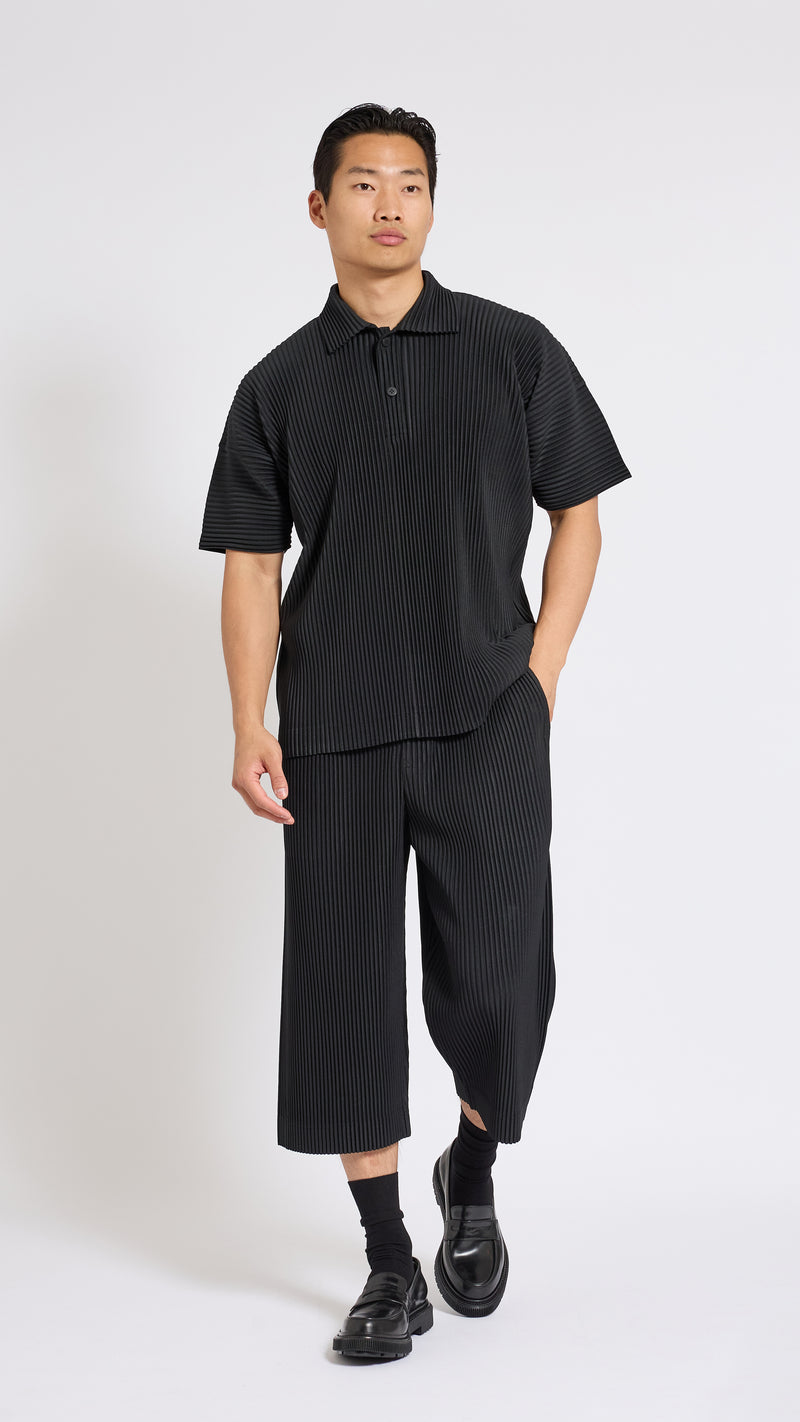 p*g様 HOMME PLISSE ISSEY MIYAKE JUNE ショート HOMME PLISSE ISSEY MIYAKE BLACK JUNE POLO – AREA+001