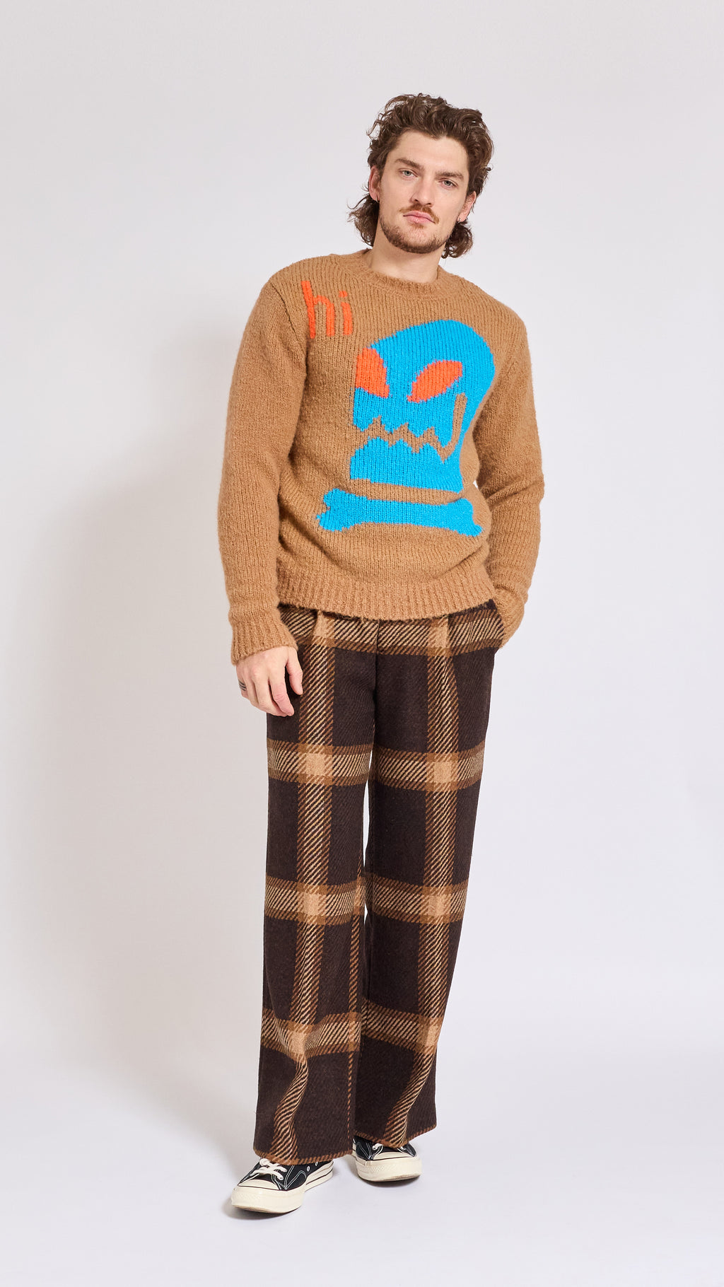 WALTER VAN BEIRENDONCK CAMEL HI SWEATER