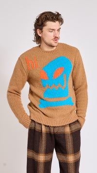 WALTER VAN BEIRENDONCK CAMEL HI SWEATER