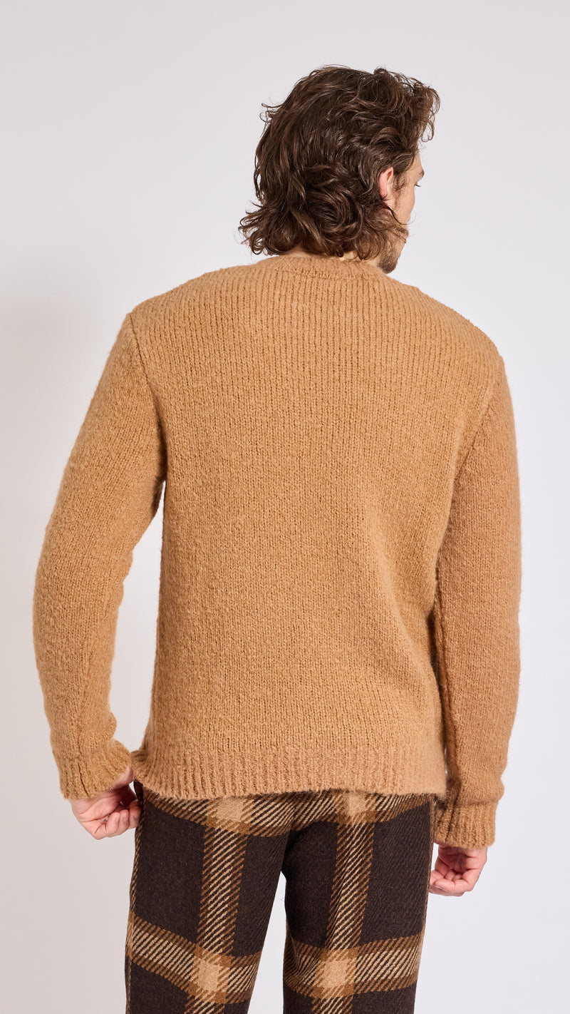 WALTER VAN BEIRENDONCK CAMEL HI SWEATER