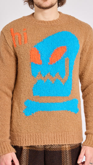 WALTER VAN BEIRENDONCK CAMEL HI SWEATER