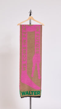 WALTER VAN BEIRENDONCK CAMEL COMBO SCARF