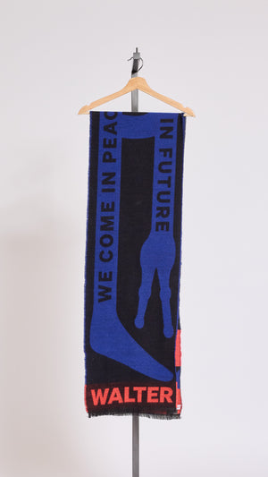 WALTER VAN BEIRENDONCK BLACK COMBO SCARF