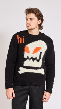 WALTER VAN BEIRENDONCK BLACK HI SWEATER