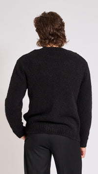 WALTER VAN BEIRENDONCK BLACK HI SWEATER