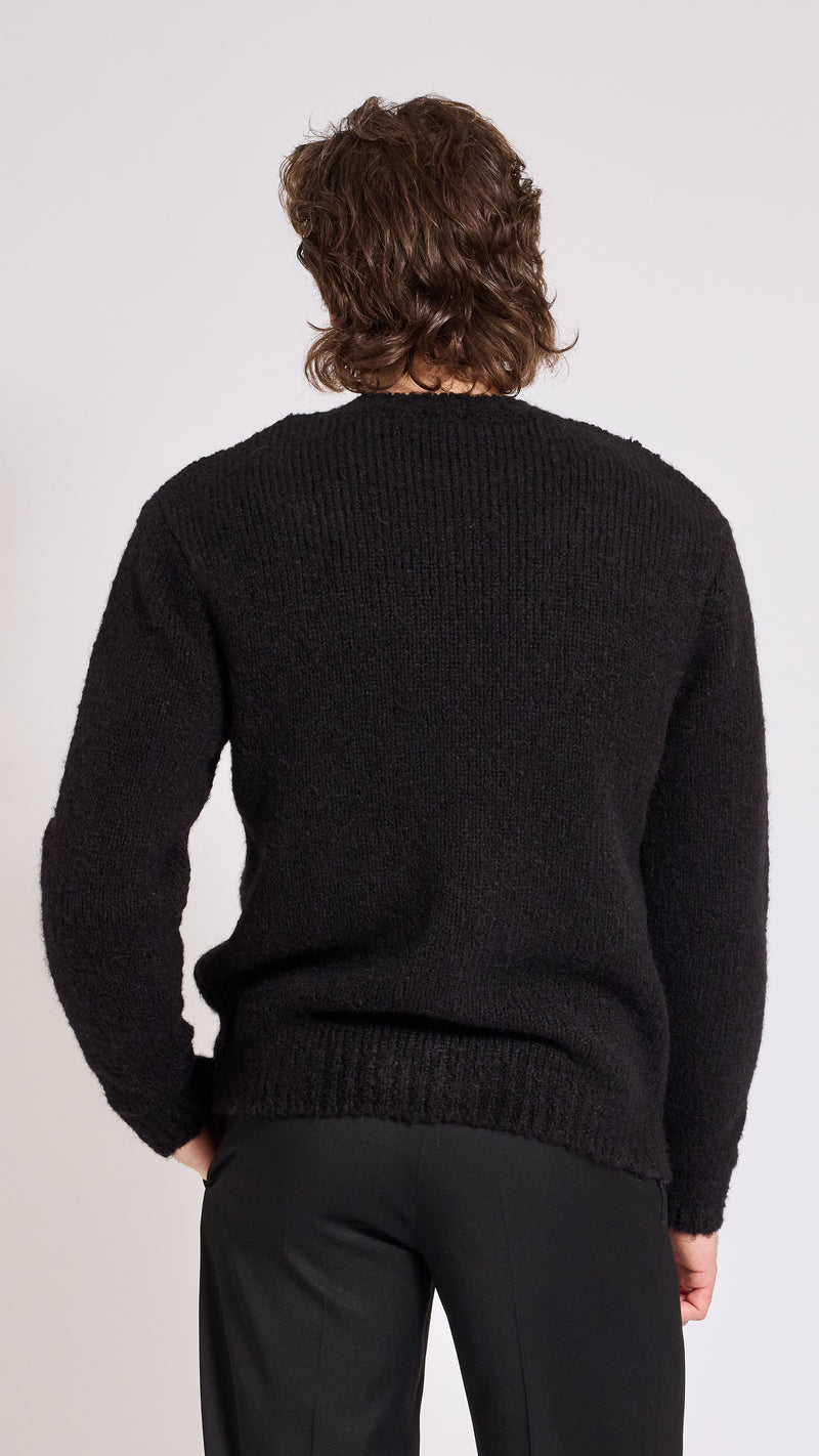 WALTER VAN BEIRENDONCK BLACK HI SWEATER