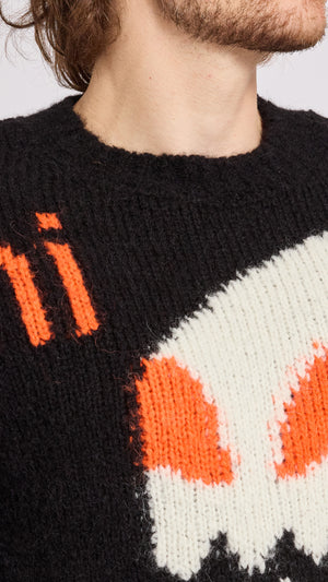 WALTER VAN BEIRENDONCK BLACK HI SWEATER