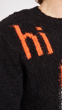 WALTER VAN BEIRENDONCK BLACK HI SWEATER