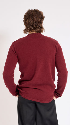 WALTER VAN BEIRENDONCK BORDEAUX BE BLUE SWEATER