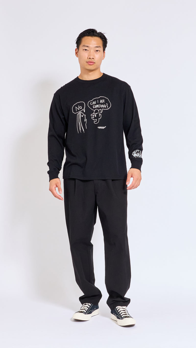UNDERCOVER BLACK LONG SLEEVE GRAPHIC T-SHIRT