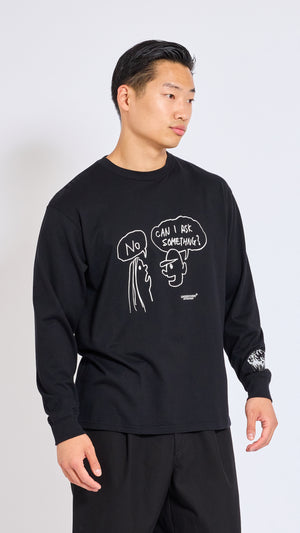 UNDERCOVER BLACK LONG SLEEVE GRAPHIC T-SHIRT