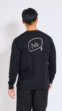 UNDERCOVER BLACK LONG SLEEVE GRAPHIC T-SHIRT