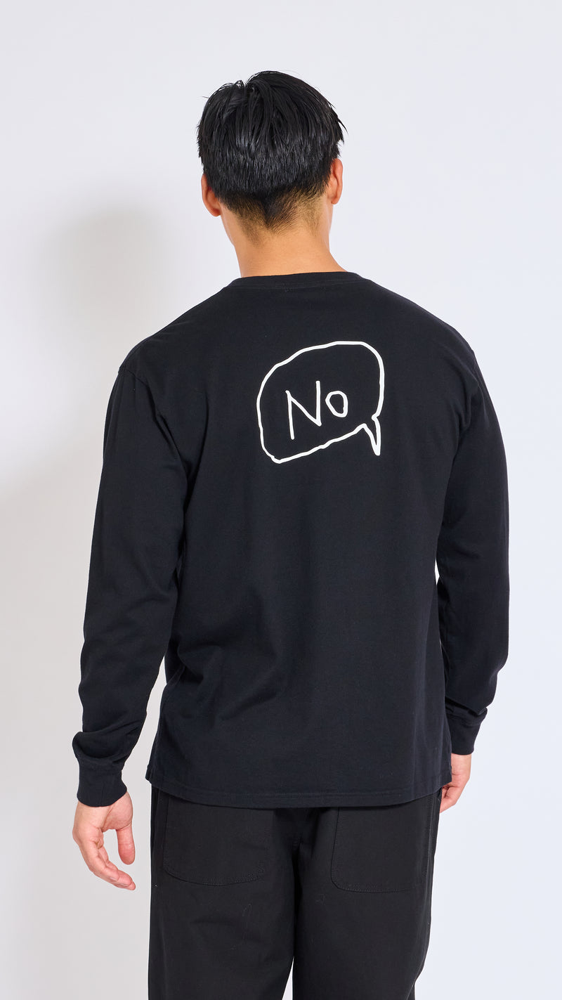 UNDERCOVER BLACK LONG SLEEVE GRAPHIC T-SHIRT