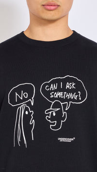 UNDERCOVER BLACK LONG SLEEVE GRAPHIC T-SHIRT
