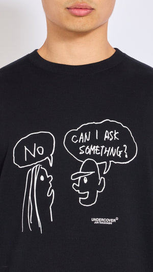 UNDERCOVER BLACK LONG SLEEVE GRAPHIC T-SHIRT