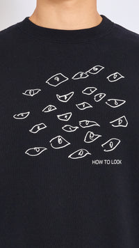 UNDERCOVER BLACK GRAPHIC SWEATSHIRT