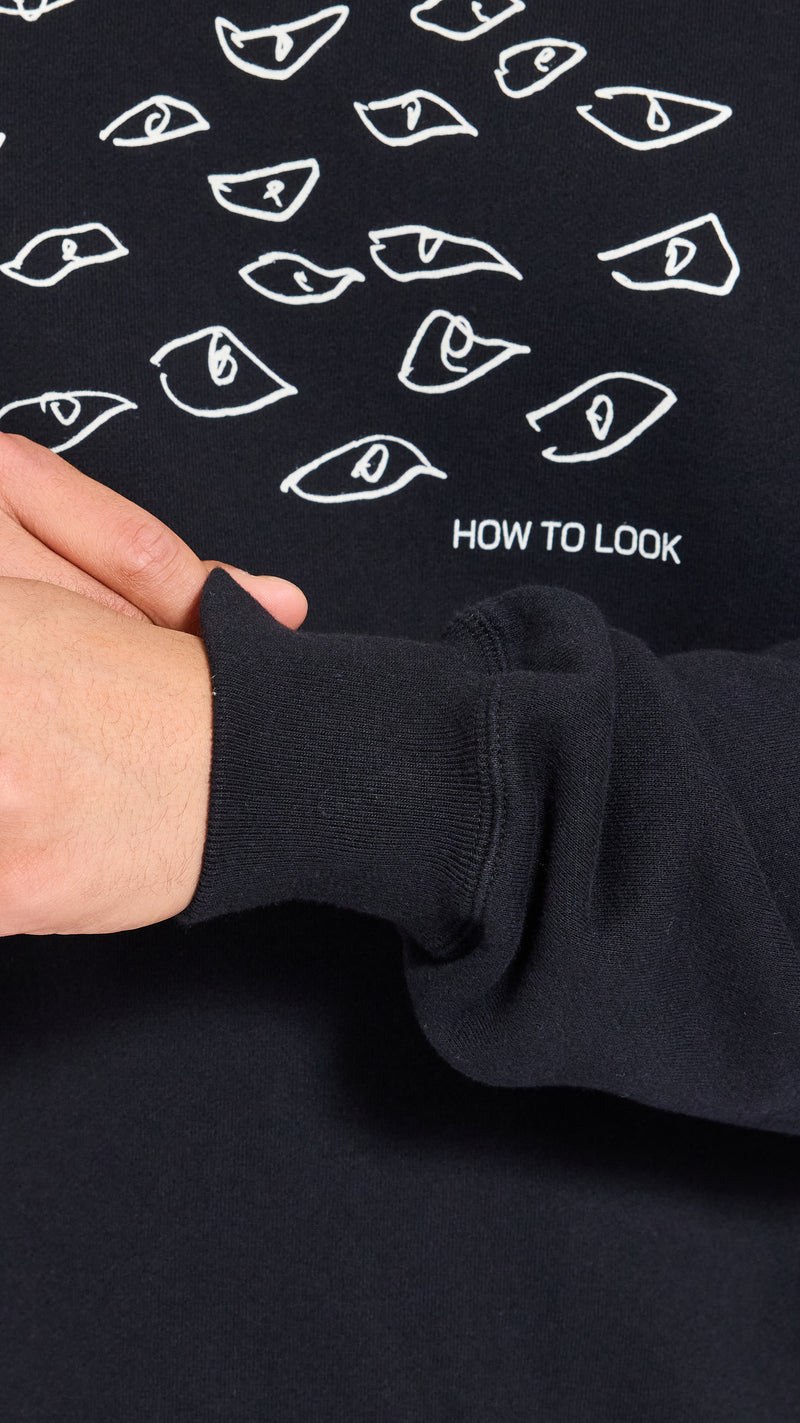 UNDERCOVER BLACK GRAPHIC SWEATSHIRT