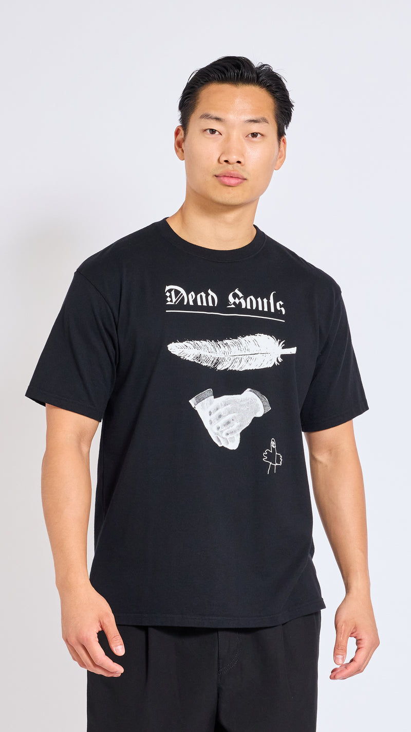UNDERCOVER BLACK DEAD SOULS GRAPHIC T-SHIRT
