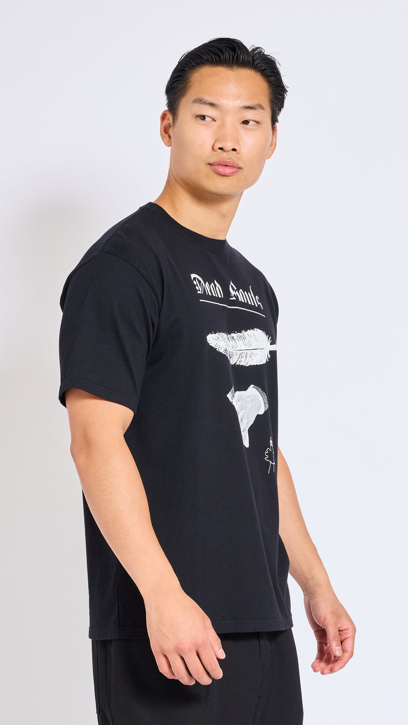 UNDERCOVER BLACK DEAD SOULS GRAPHIC T-SHIRT
