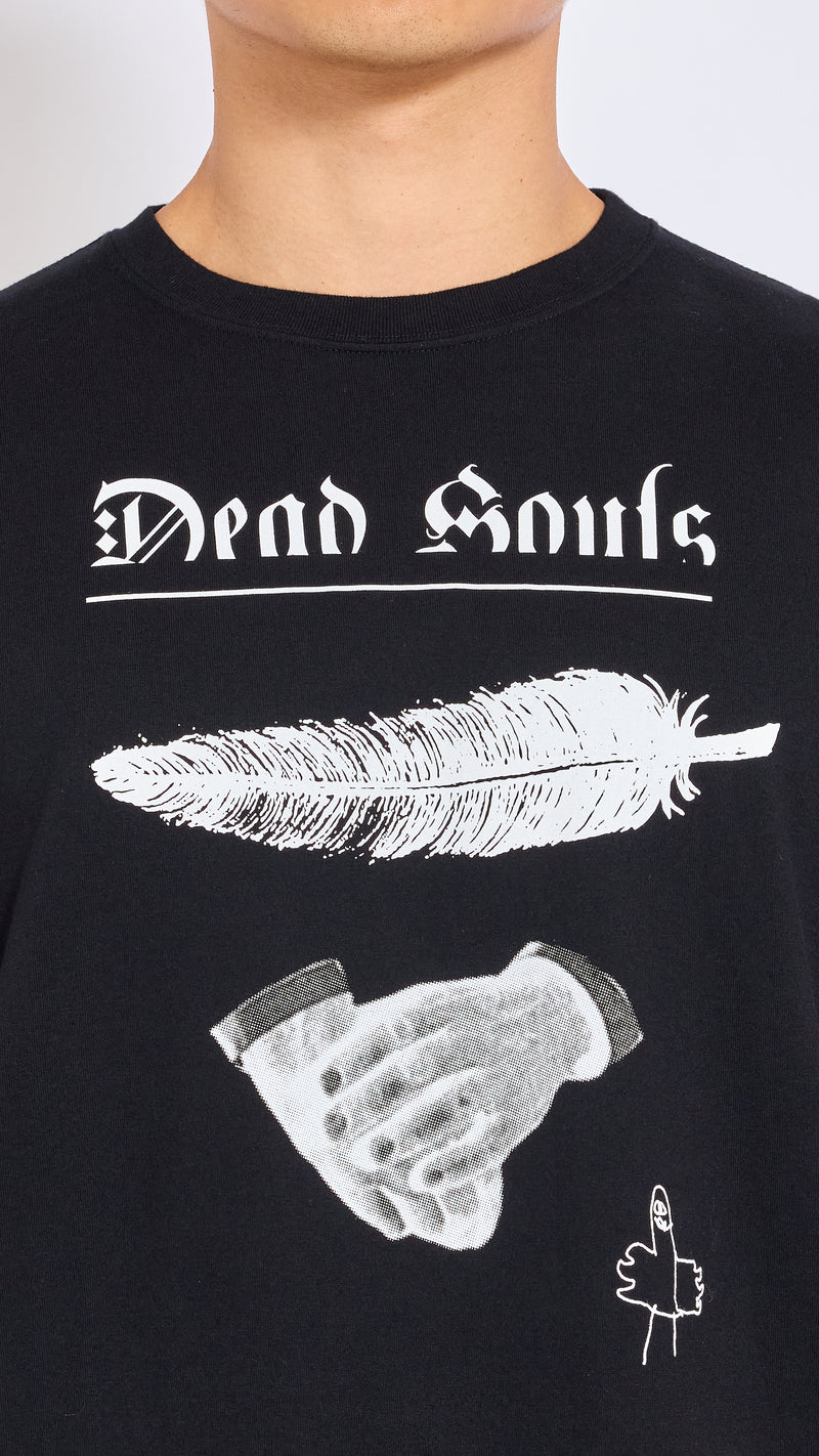 UNDERCOVER BLACK DEAD SOULS GRAPHIC T-SHIRT