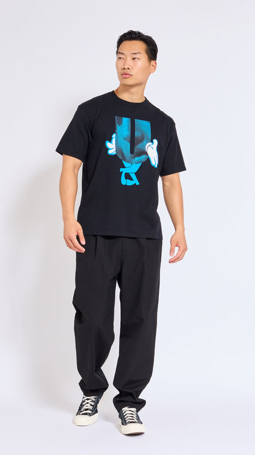 UNDERCOVER BLACK LETTER GRAPHIC T-SHIRT