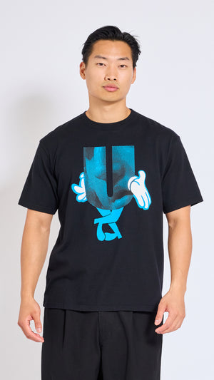 UNDERCOVER BLACK LETTER GRAPHIC T-SHIRT