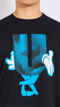UNDERCOVER BLACK LETTER GRAPHIC T-SHIRT