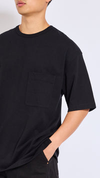 LEMAIRE BLACK BOXY T-SHIRT