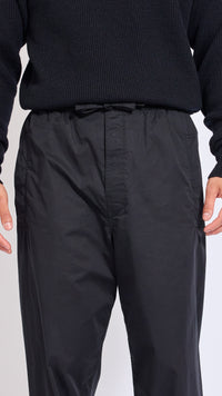 LEMAIRE BLACK COTTON PYJAMA PANTS