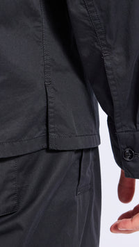LEMAIRE BLACK COTTON PYJAMA SHIRT
