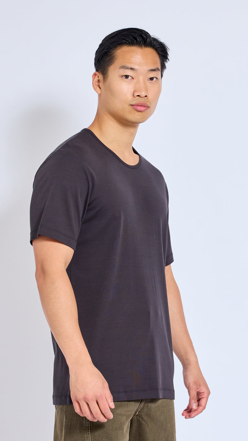 LEMAIRE SQUID INK U NECK T-SHIRT