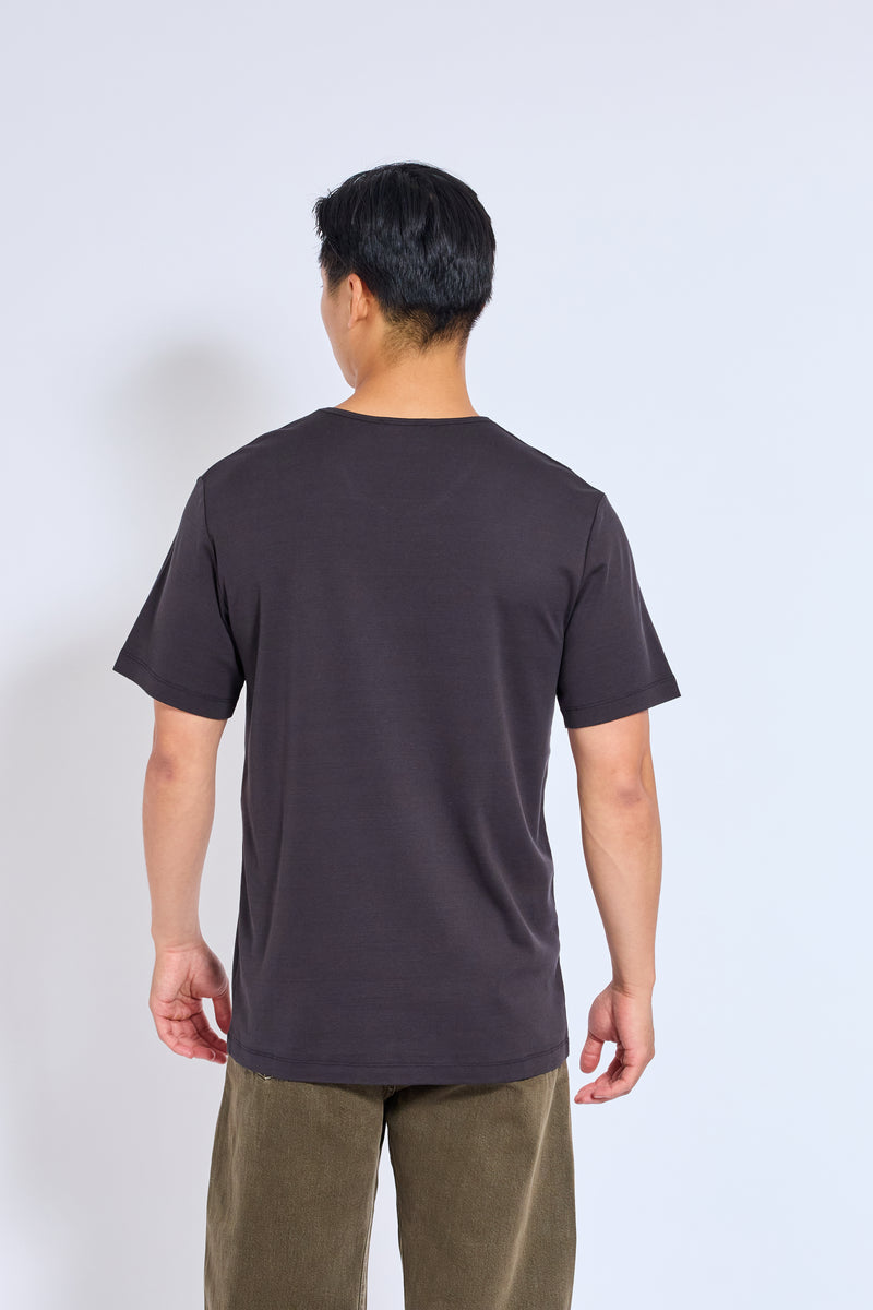 LEMAIRE SQUID INK U NECK T-SHIRT