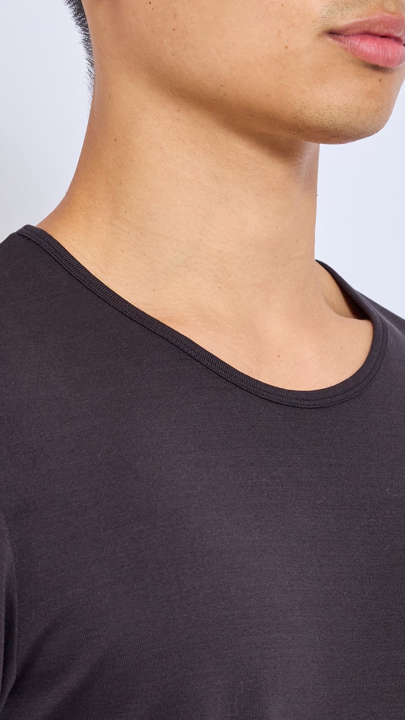 LEMAIRE SQUID INK U NECK T-SHIRT