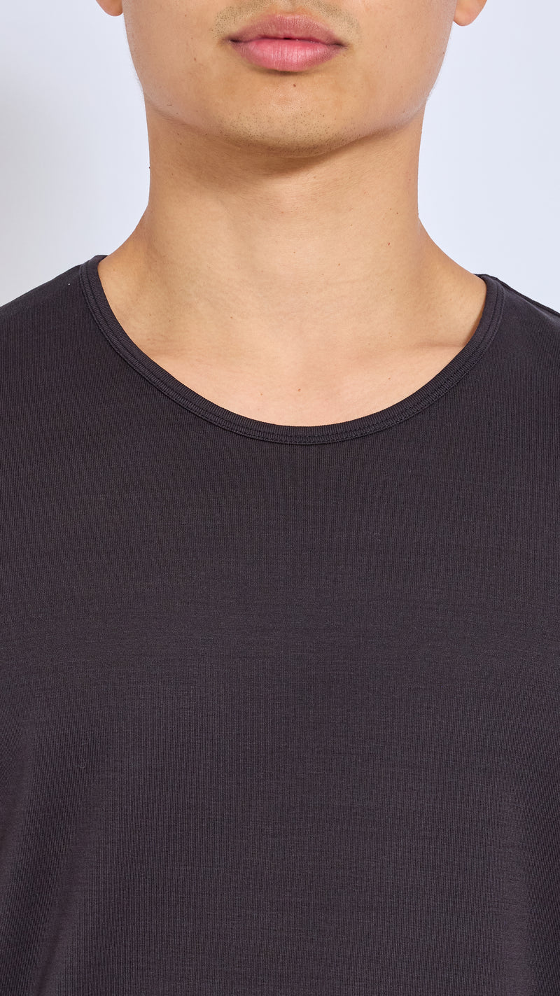 LEMAIRE SQUID INK U NECK T-SHIRT